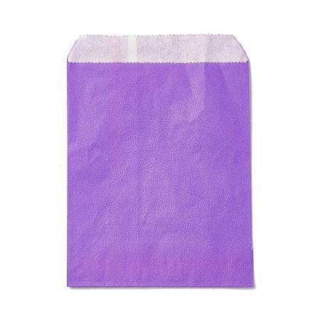 Honeyhandy Rectangle Kraft Paper Pouches Gift Shopping Bags, Dark Orchid, 17.9x13x0.01cm