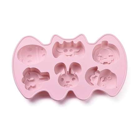 ARRICRAFT Halloween & Easter Food Grade Silicone Molds, Fondant Molds, Baking Molds, Chocolate, Candy, Biscuits, Soap, UV Resin & Epoxy Resin Jewelry Making, Pink, 294x186x31mm