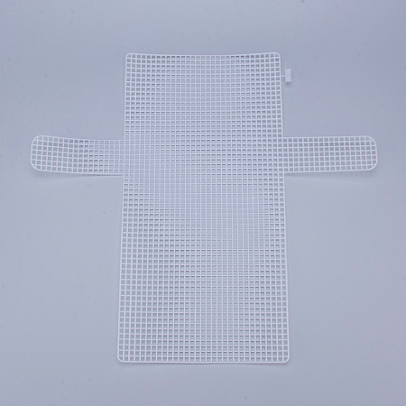 Honeyhandy Plastic Mesh Canvas Sheets, for Embroidery, Acrylic Yarn Crafting, Knit and Crochet Projects, White, 36.5x40x0.15cm, Hole: 4x4mm