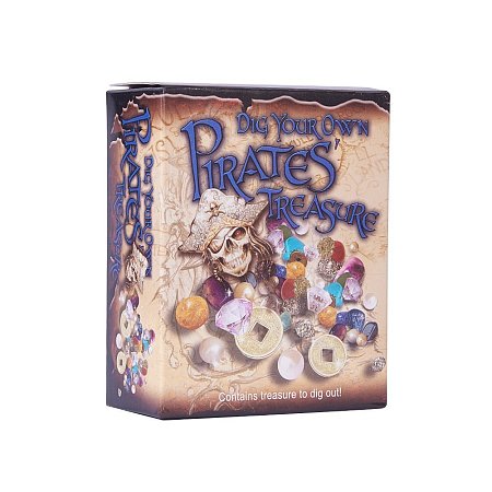 SUNNYCLUE 1 Box Gemstones Mine Rock and Gem Dig Science Kits for Kids Toy-Dig Up 7 Real Gems