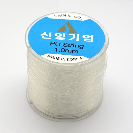 Honeyhandy Korean Elastic Crystal Thread, Clear, 1mm, about 109.36 yards(100m)/roll