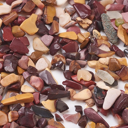Honeyhandy Natural Bloodstone Beads, Heliotrope Stone Beads, No Hole/Undrilled, Chip, 4~12x3~6x1~4mm, about 6280pcs/500g