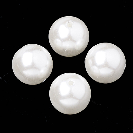 Honeyhandy Eco-Friendly Glass Pearl Beads, High Luster, Grade A, Round, White, 6mm, Hole: 1mm, about 160pcs/strand, 37.8 inch