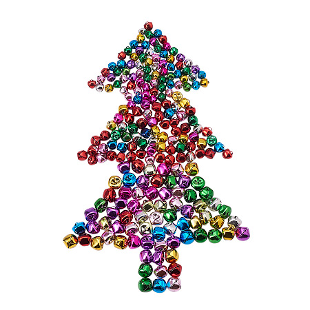 PandaHall Elite 240 Pcs Iron Craft Jingle Bells Mini Small Bell Loose Beads Charms for Christmas, Party & Festival Decorations and Jewelry Making