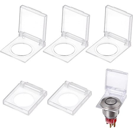 CHGCRAFT 5Pcs Diamond Art Light Pad Touch Button Protector Cover Plastic Light Table Switch Protector Painting Light Pad Button Cover for DIY Dimmer Art Supplies Button Tools 26x26mm