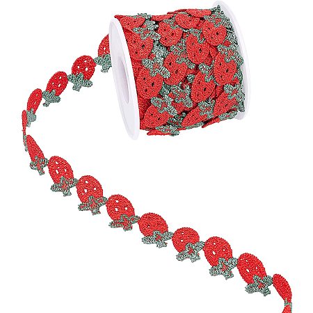 Arricraft Strawberry Decorating Lace Trim Ribbons, 7.5 Yard ×5/8