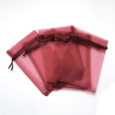 ARRICRAFT About 100 Pcs Red Drawstring Organza Gift Bags Wedding Party Candy Favor Bags Jewelry Pouches Wrap 2x2.8 Inches