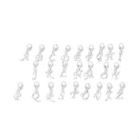 ARRICRAFT 200pcs Alloy European Dangle Beads with Letter Y Pendant Bail Pendant Charm Large Hole Beads for Pendant Necklace Bracelet Jewelry Making, Platinum