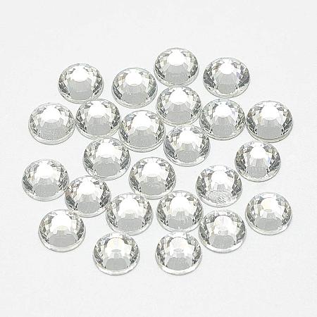 NBEADS About 1440pcs/bag Crystal Flat Back Rhinestone, Half Round Grade A Back Plated Faceted Glass Charms Gems Stones, 4mm