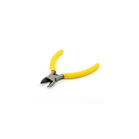 NBEADS 1 Pc Jewelry Pliers Gunmetal Iron Side Cutting Pliers with Wire-Cutter 115mm Long Yellow