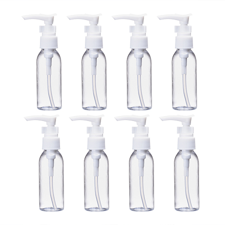 Arricraft 50ML PET Plastic Foaming Soap Dispensers, Empty Pump Bottles for Liquid Soap, Refillable Bottles, Clear, 3x12cm