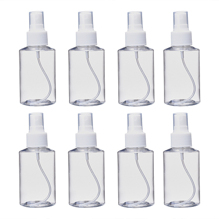 Arricraft 100ML PET Plastic Foaming Soap Dispensers, Empty Pump Bottles for Liquid Soap, Refillable Bottles, Clear, 4.6x11.8cm