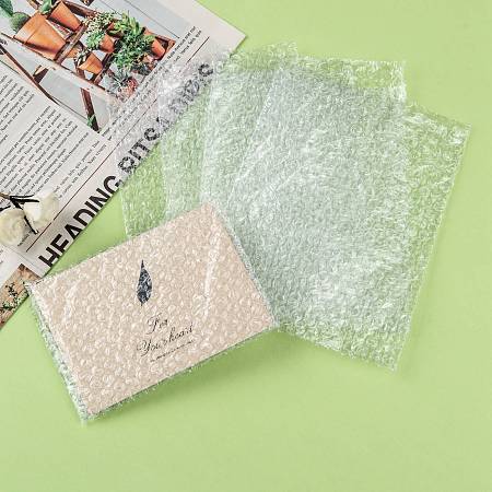 Honeyhandy Plastic Bubble Out Bags, Bubble Cushion Wrap Pouches, for Mailing and Packaging, Clear, 10x8cm