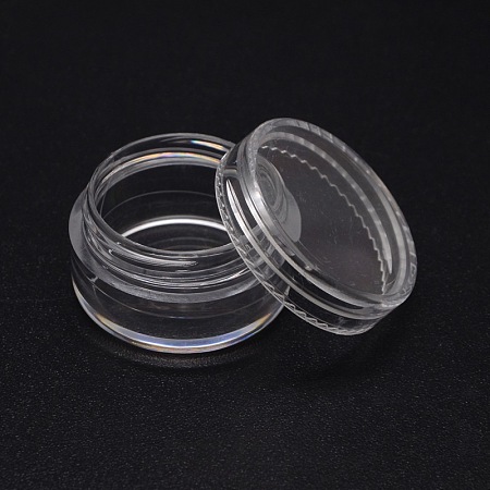 Column Plastic Bead Containers, Clear, 30x16mm - Beebeecraft.com