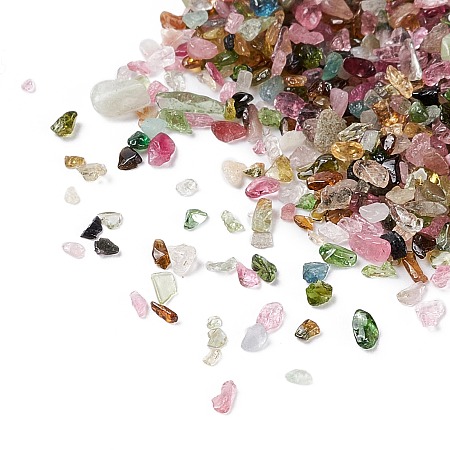 ARRICRAFT Natural Tourmaline Chip Beads, No Hole, 1.5~12.5x1~5.5x2mm