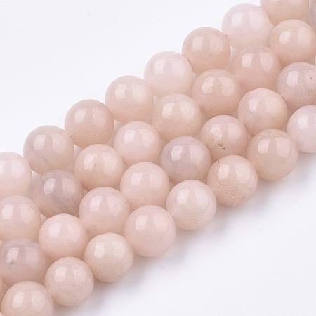 ARRICRAFT Natural Pink Opal Beads Strands, Round, 8~9mm, Hole: 0.9mm, about 46pcs/strand, 15.3 inches