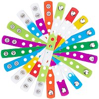 SUNNYCLUE 1 Box 10 Colors Adjustable Rubber Wristbands Colorful Silicone Bracelets Bulk with Holes for Shoe Charms DIY Personalized Jewelry Making Decorations Crafts Supplies