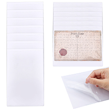 NBEADS 12 Pcs 2 Styles Self-adhesive Card Pockets with Top Open, Clear Business Cards Pockets Transparent Price Tag Label Protector for Adds Extra Storage Space to Index Cards, Planner, Notebooks