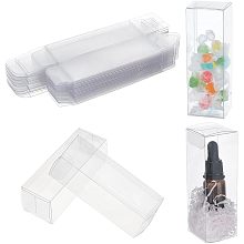 NBEADS 30 Pcs Transparent Plastic PVC Box, 1.57x1.57x4.72 Inch Clear Cube Gift Packaging Boxes Wedding Party Favour Boxes for Candy Cookies Cake Chocolate Gift and Molds