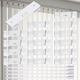 CRASPIRE Blind Wand Vertical Blinds Replacement, Vertical Blind Repair Vane Savers, Clear Plastic Blind Opener Long Window Blind Stick Tilt Rod Window Blinds Replacement