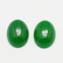 Honeyhandy Oval Natural Malaysia Jade Cabochons, 18x13x6mm