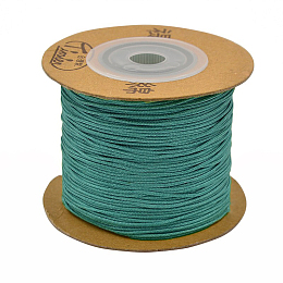 Honeyhandy Eco-Friendly Dyed Nylon Threads, String Threads Cords, Dark Sea Green, 0.4mm, about 164.04 yards(150m)/roll