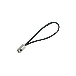 NBEADS 1000 Strands Mobile Phone Strap, Colorful DIY Cell Phone Straps, Nylon Cord Loop with Brass Ends, Platinum, Black