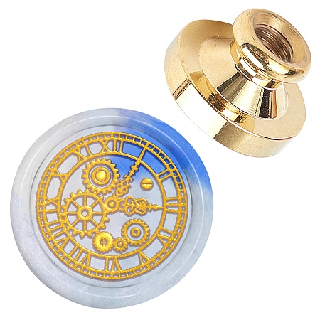 CRASPIRE Wax Seal Stamp Head Replacement Clock Removable Sealing Brass Stamp Head Olny for Creative Gift Envelopes Invitations Cards Decoration