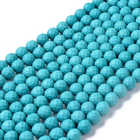 Arricraft Natural Howlite Beads Strands, Dyed & Heated, Round, 12.5mm, Hole: 1.2mm, about 32pcs/strand, 15.75 inch(40cm)