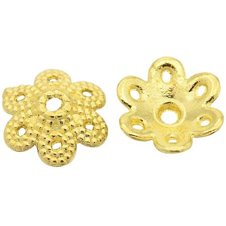 Arricraft About 1500 Pcs Tibetan Style Flower Petal Bead Caps Alloy Spacer Beads for Bracelet Necklace Jewelry Making, Gold