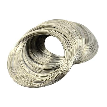NBEADS 1000g Steel Memory Wire, Necklaces Making, Nickel Free, Nickel, Inner Diameter: 11.5cm, Wire: 0.6mm, about 800 circles/1000g