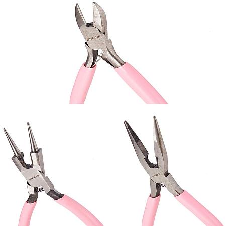 SUNNYCLUE 3pcs Jewelry Pliers Tool Set Professional Precision Pliers for  DIY Jewelry Making - Side Cutting Pliers, Long Chain Nose Pliers, Round  Nose Pliers Wire Cutter 