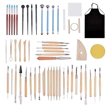 BENECREAT 55PCS Pottery Carving Tool Set Modeling Clay Sculpting Tools ...