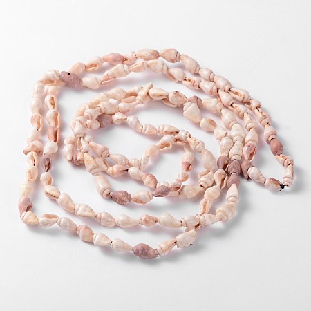 ARRICRAFT Natural Sea Shell Conch Bead Strands, 5~8mm, Hole: 2mm, about 150pcs/strand, 56.7 inches
