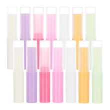 DIY Empty Lipstick Bottle, Lip Gloss Tube, Lip Balm Tube, with Cap, Mixed Color, 8.3x1.5cm; Capacity: 4ml(0.13 fl. oz), 35pcs/set