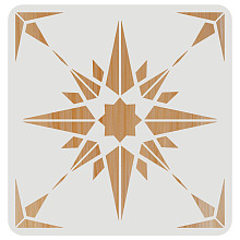 FINGERINSPIRE Star Tile Stencil 30x30cm Reusable Star of David Pattern Stencil Large Tile Stencil for Drawing Geometric Star Stencil for Painting on Tile, Wall, Furniture and Paper