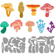 GLOBLELAND Forest Mushroom Aquatic Mushroom Cutting Dies Plant Carbon Steel Embossing Stencils Template for Decorative Embossing Paper Card DIY Scrapbooking Album Craft