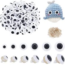 PandaHall Elite 240 Sets Safety Eyes 6 Sizes Crochet Eyes Amigurumi Eyes Stuffed Animal Eyes Craft Eyes with Washers for Puppet Teddy Bear Crochet Plush Animal Making 9.5/12/14/15.5/17.5/19.5mm