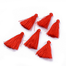 Honeyhandy Polyester Tassel Pendant Decorations, Red, 42~45mm