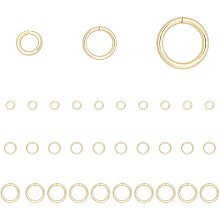 BENECREAT 30Pcs 4/6/8mm 14K Gold Filled Gold Jump Ring Jump Rings for Jewelry Making Gold Open Jump Rings Bulk for DIY Craft Earring Necklace Bracelet