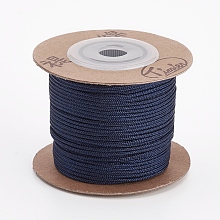 Honeyhandy Nylon Cords, String Threads Cords, Round, Prussian Blue, 1.5mm, about 27.34 yards(25m)/roll