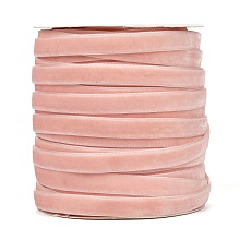 Honeyhandy Single Face Velvet Ribbon, Lavender Blush, 3/8 inch(9.5~10mm), about 50yards/roll(45.72m/roll)