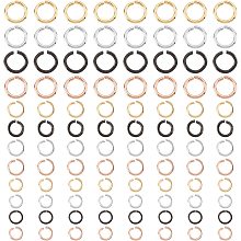 UNICRAFTALE About 480pcs 4 Colors Open Jump Rings 304 Stainless Steel Round Rings About 3.4~6mm Inner Diameter Rings for DIY Jewelry