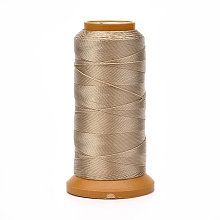 Honeyhandy Polyester Threads, for Jewelry Making, Tan, 0.5mm, about 601.48 yards(550m)/roll