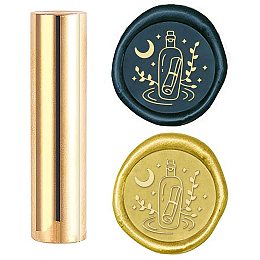 CRASPIRE Wax Seal Stamp Wishing Bottle Sealing Wax Stamps Moon Mini Brass Stamp Gun Wax Seal 15mm for Envelope Invitation Wedding Embellishment Bottle Decoration Gift Card