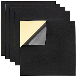 BENECREAT 8PCS 2mm Thick Self Adhesive Foam Sheet, Black Foam Pad Sticker for Crafts, DIY supplies, 30x30cm