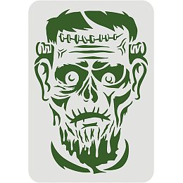 FINGERINSPIRE Frankenstein Drawing Stencil 11.7x8.3inch Reusable Scary Frankenstein Painting Stencil Halloween Theme Stencil for Painting on Wall, Tile, Canvas, Furniture and Paper