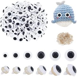 PandaHall Elite 240 Sets Safety Eyes 6 Sizes Crochet Eyes Amigurumi Eyes Stuffed Animal Eyes Craft Eyes with Washers for Puppet Teddy Bear Crochet Plush Animal Making 9.5/12/14/15.5/17.5/19.5mm