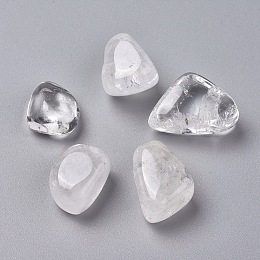 Honeyhandy Natural Quartz Crystal Beads, Tumbled Stone, Vase Filler Gems, No Hole/Undrilled, Nuggets, 20~35x13~23x8~22mm