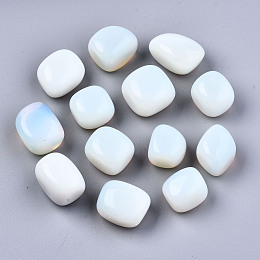 Honeyhandy Opalite Beads, Tumbled Stone, No Hole/Undrilled, Nuggets, 22~27x19~25x17~23mm, about 250~300g/bag